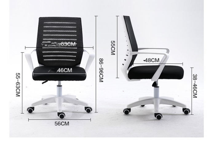 Oddychające obrotowe krzesło biurowe z nowoczesnym stylem Low Back Mesh